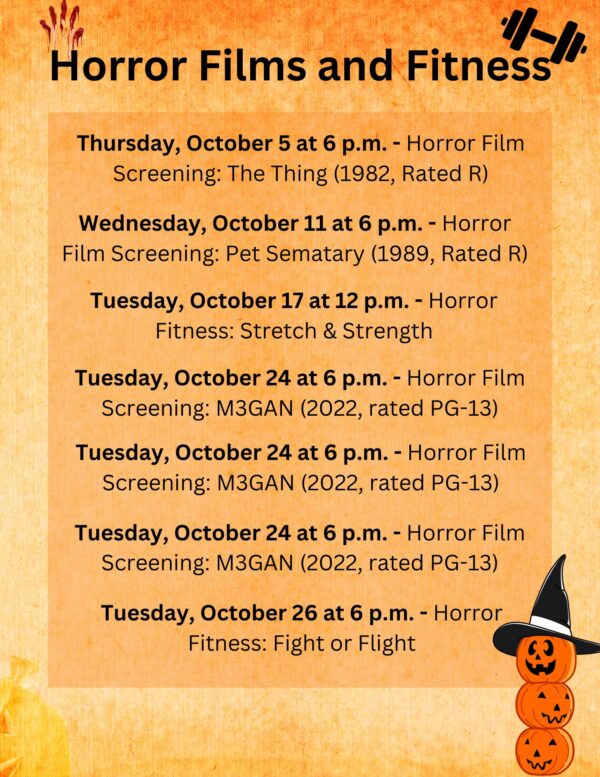 East Baton Rouge Parish Library| image: Horror-Films-and-Fitness