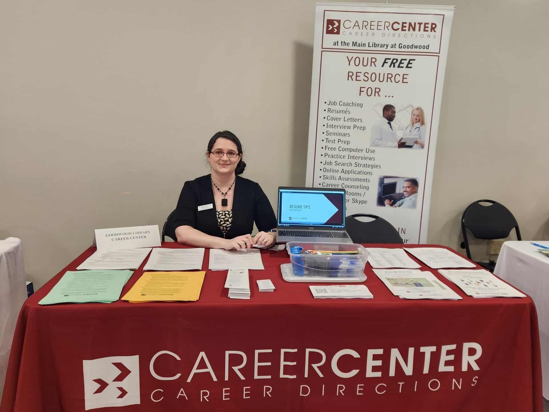 East Baton Rouge Parish Library| image: Career-Center-at-Job-Fair-e1715105690858.jpg.optimal