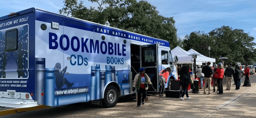 East Baton Rouge Parish Library| image: bookmobile-ebrpl
