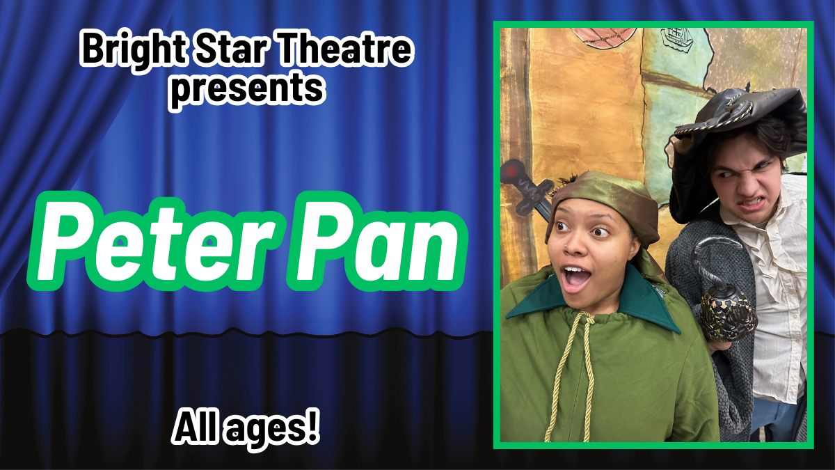 East Baton Rouge Parish Library| image: Bright Star Theatre – Peter Pan – LocalHop Graphic