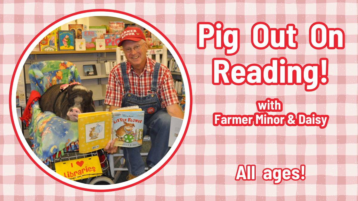 East Baton Rouge Parish Library| image: Pig Out on Reading – LocalHop Graphic