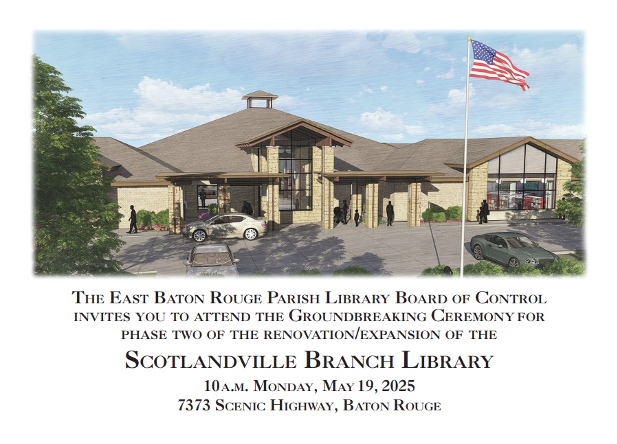 East Baton Rouge Parish Library| image: SCOgroundbreaking