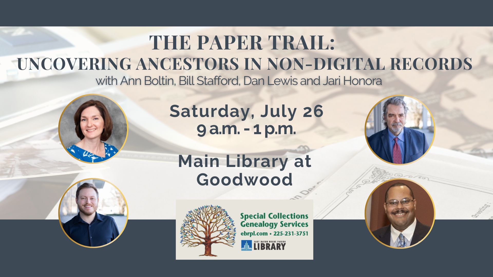 East Baton Rouge Parish Library| image: The Paper Trail Uncovering Ancestors – (1920 x 1080 px)